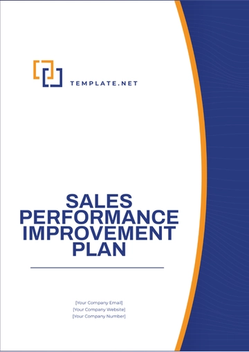 Free Sales Performance Improvement Plan Template to Edit Online