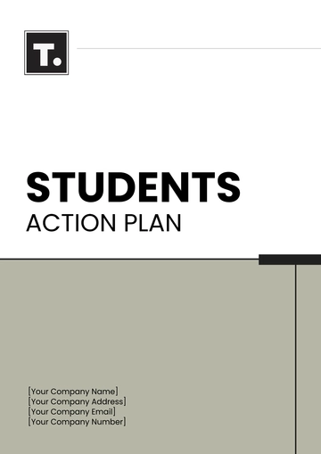 Free Action Plan Template For Students to Edit Online