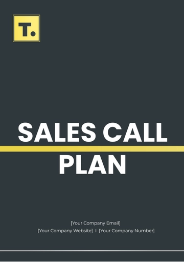 Free Sales Call Plan Template to Edit Online