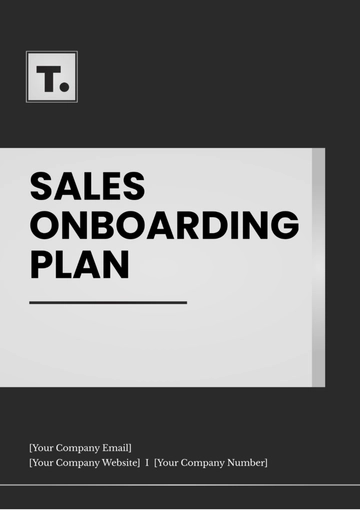 Free Sales Onboarding Plan Template to Edit Online