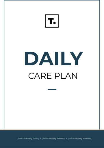 Free Daily Care Plan Template to Edit Online