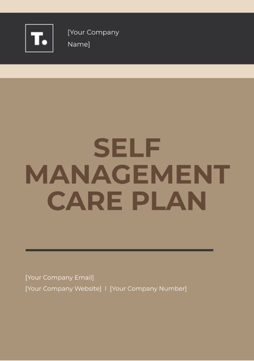 Free Self Management Care Plan Template to Edit Online