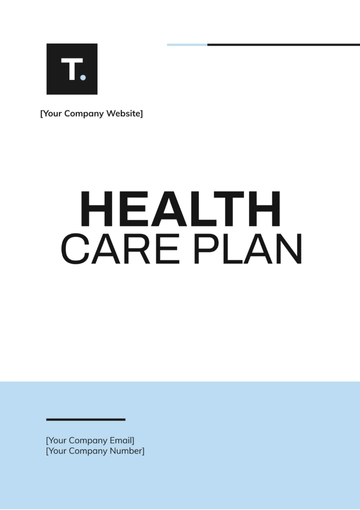 Free Health Care Plan Template to Edit Online