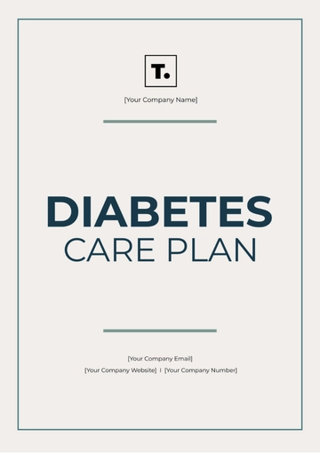 Free Diabetes Care Plan Template to Edit Online
