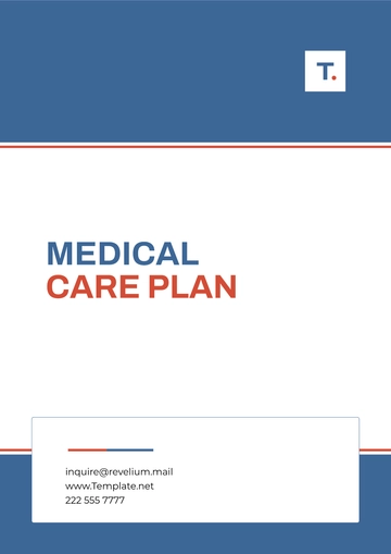 Free Professional Medical Care Plan Template to Edit Online