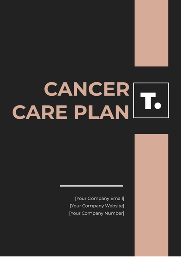 Free Cancer Care Plan Template to Edit Online