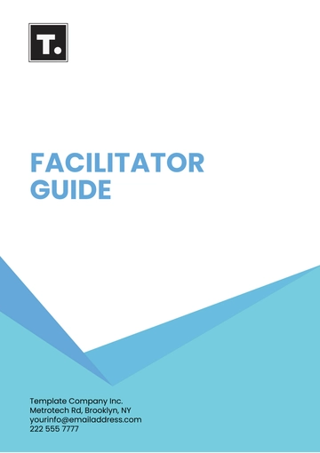 Free Facilitator Guide Template to Edit Online
