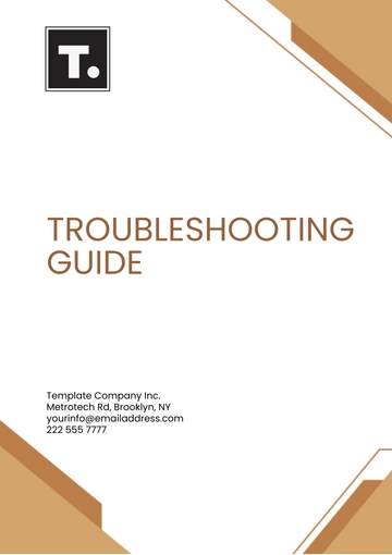 Free Troubleshooting Guide Template to Edit Online