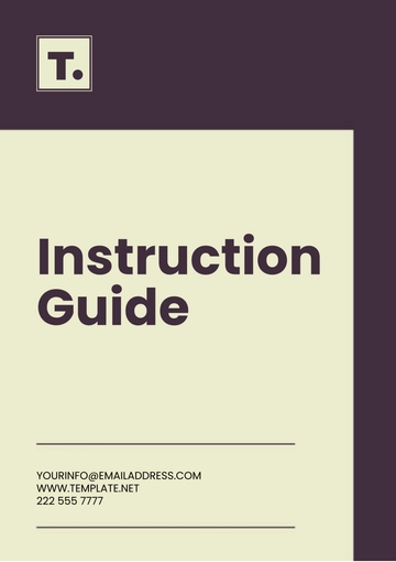Free Instruction Guide Template to Edit Online