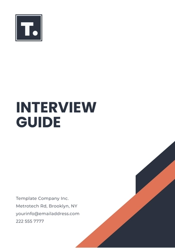 Free Interview Guide Template to Edit Online