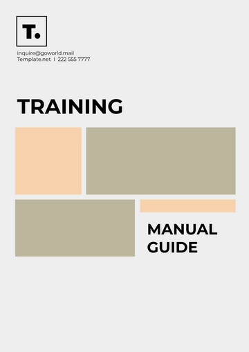 Free Training Manual Guide Template to Edit Online