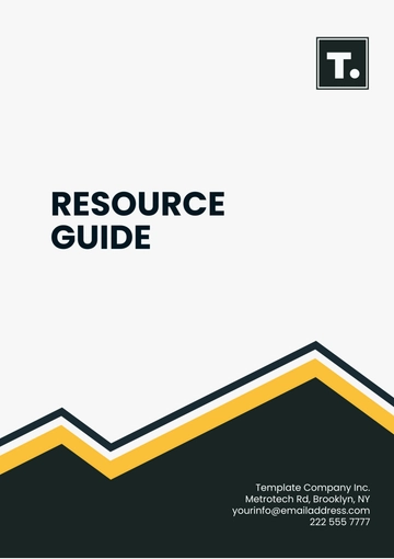 Free Resource Guide Template to Edit Online