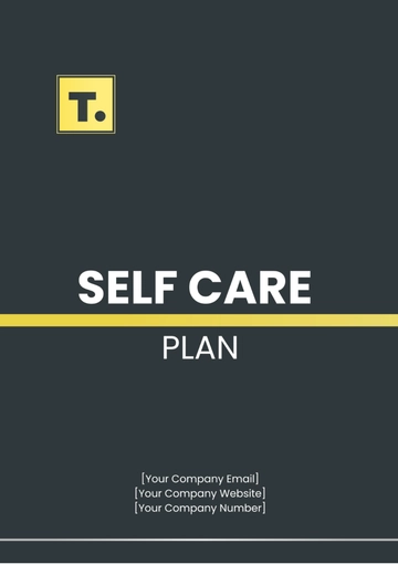 Free Self Care Plan Template to Edit Online