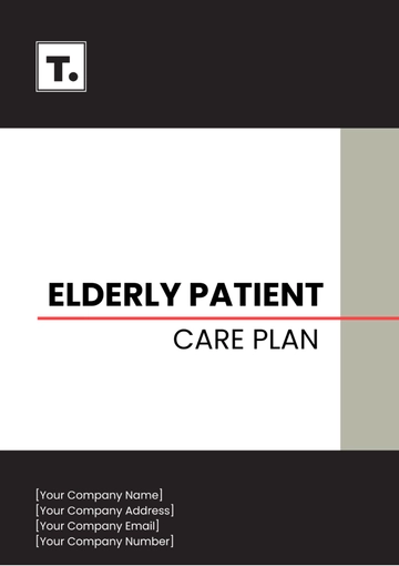 Free Elderly Patient Care Plan Template to Edit Online
