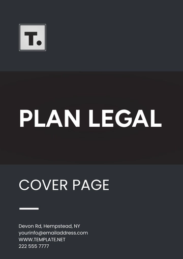 Free Plan Legal Cover Page Template to Edit Online