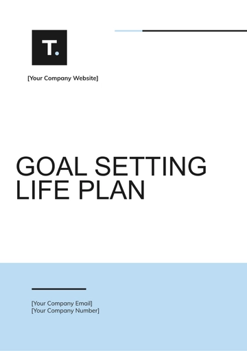 Free Goal Setting Life Plan Template to Edit Online