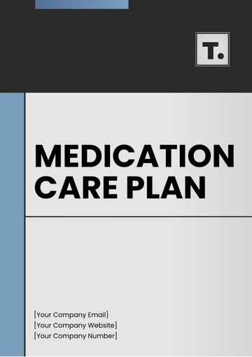 Free Medication Care Plan Template to Edit Online