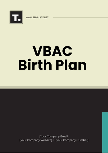 Free VBAC Birth Plan Template to Edit Online
