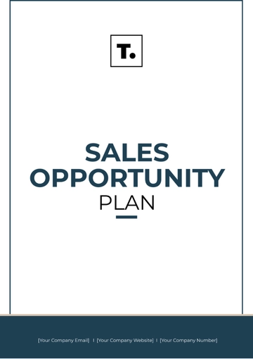 Free Sales Opportunity Plan Template to Edit Online