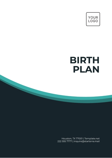 Free Birth Plan Template to Edit Online