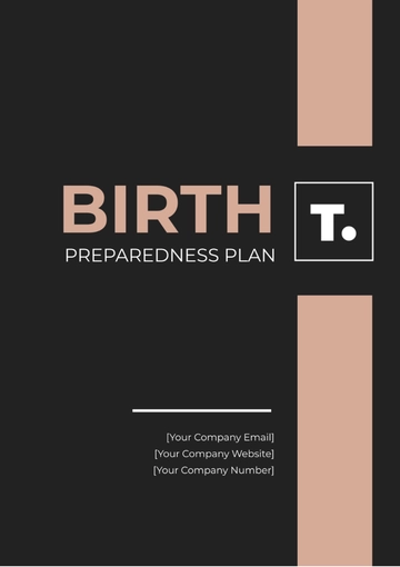Free Birth Preparedness Plan Template to Edit Online