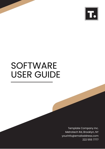 Free Software User Guide Template to Edit Online