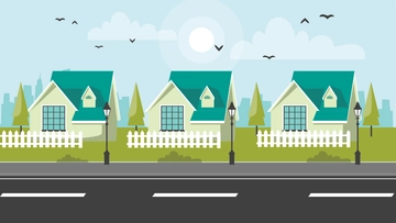 Free Village Road Background to Edit Online
