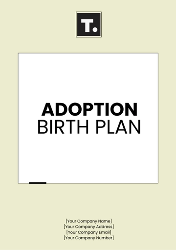 Free Adoption Birth Plan Template to Edit Online
