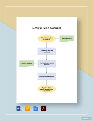 Medical Lab Flowchart Template