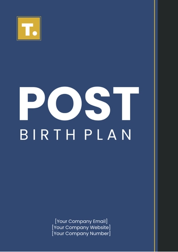 Free Post Birth Plan Template to Edit Online