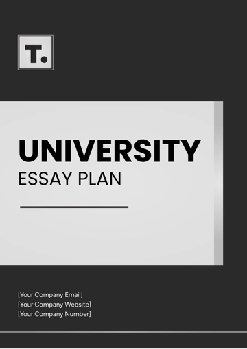 Free University Essay Plan Template to Edit Online