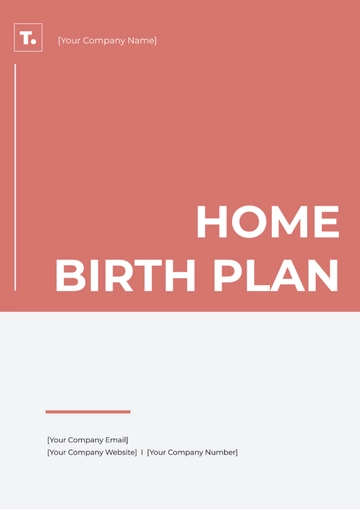 Free Home Birth Plan Template to Edit Online