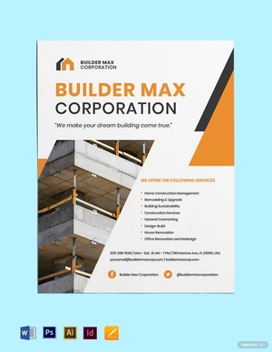 Home Builders & Construction Flyer Template