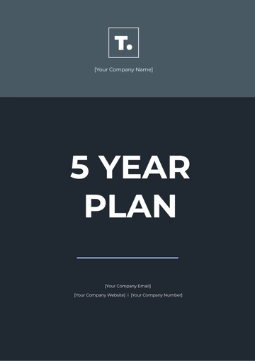 Free 5 Year Life Plan Template to Edit Online