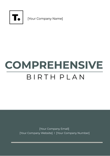 Free Comprehensive Birth Plan Template to Edit Online