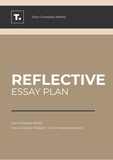 Free Reflective Essay Plan Template to Edit Online