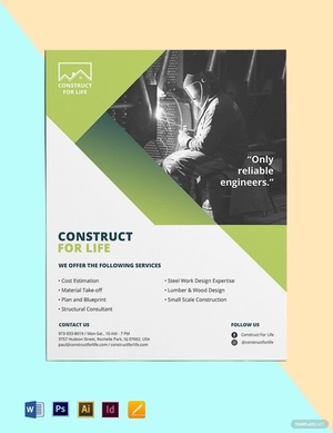 Civil Engineers Flyer Template