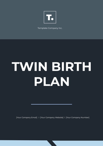 Free Twin Birth Plan Template to Edit Online