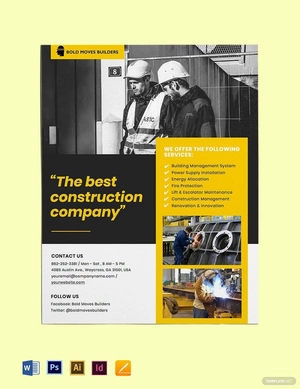 Builder's Trade Show Flyer Template