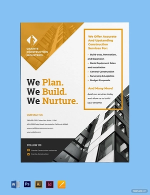Construction & Renovation Flyer Template