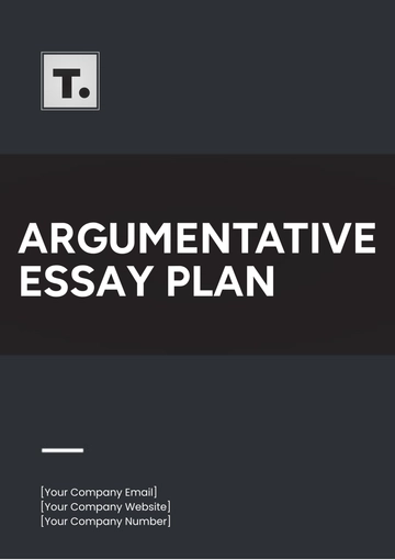 Free Argumentative Essay Plan Template to Edit Online