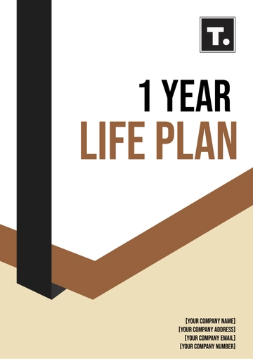 Free 1 Year Life Plan Template to Edit Online