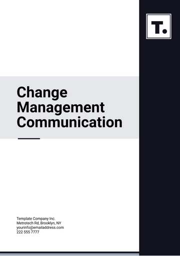 Free Change Management Communication Template to Edit Online