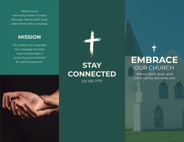 Free Christian Church Brochure Template to Edit Online
