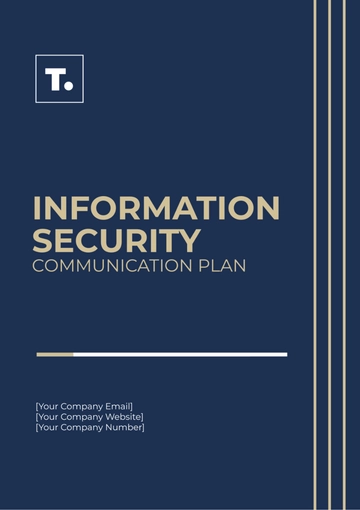 Free Information Security Communication Plan Template to Edit Online
