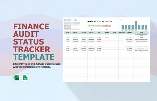 Finance Audit Status Tracker Template