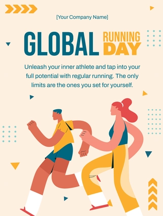 Free Global Running Day Threads Post Template to Edit Online
