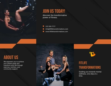Free Gym & Fitness Brochure Template to Edit Online Free Gym & Fitness Brochure Template to Edit Online