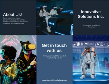 Free Modern Technology Brochure Template to Edit Online
