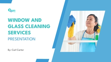 Free Window and Glass Cleaning Services Presentation Template to Edit Online